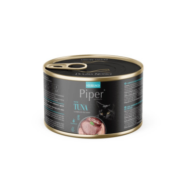 PIPER Cat Sterilised cu Carne de Ton – hrană umedă completă pentru pisici adulte sterilizate, conservă 185 g